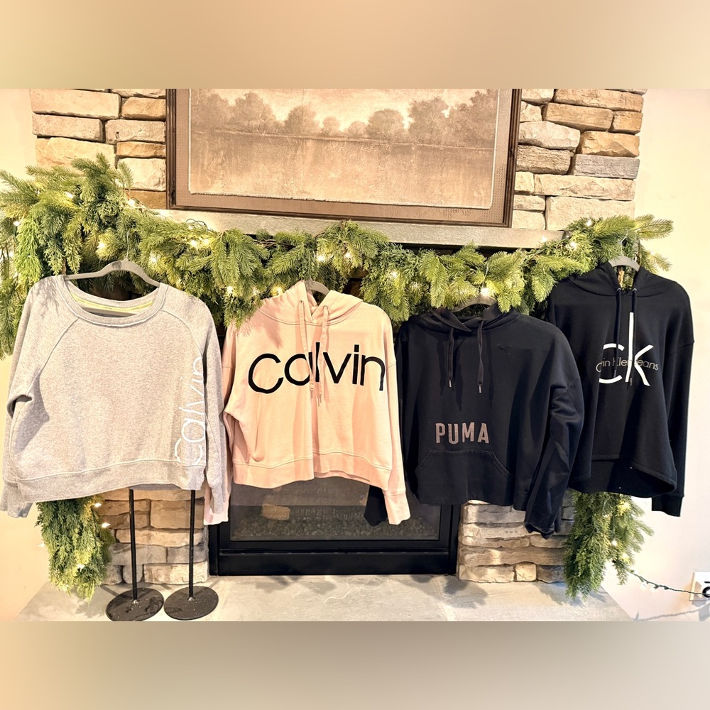 WOMANS Calvin Klein and PUMA (4) sweatshirt BUNDLE